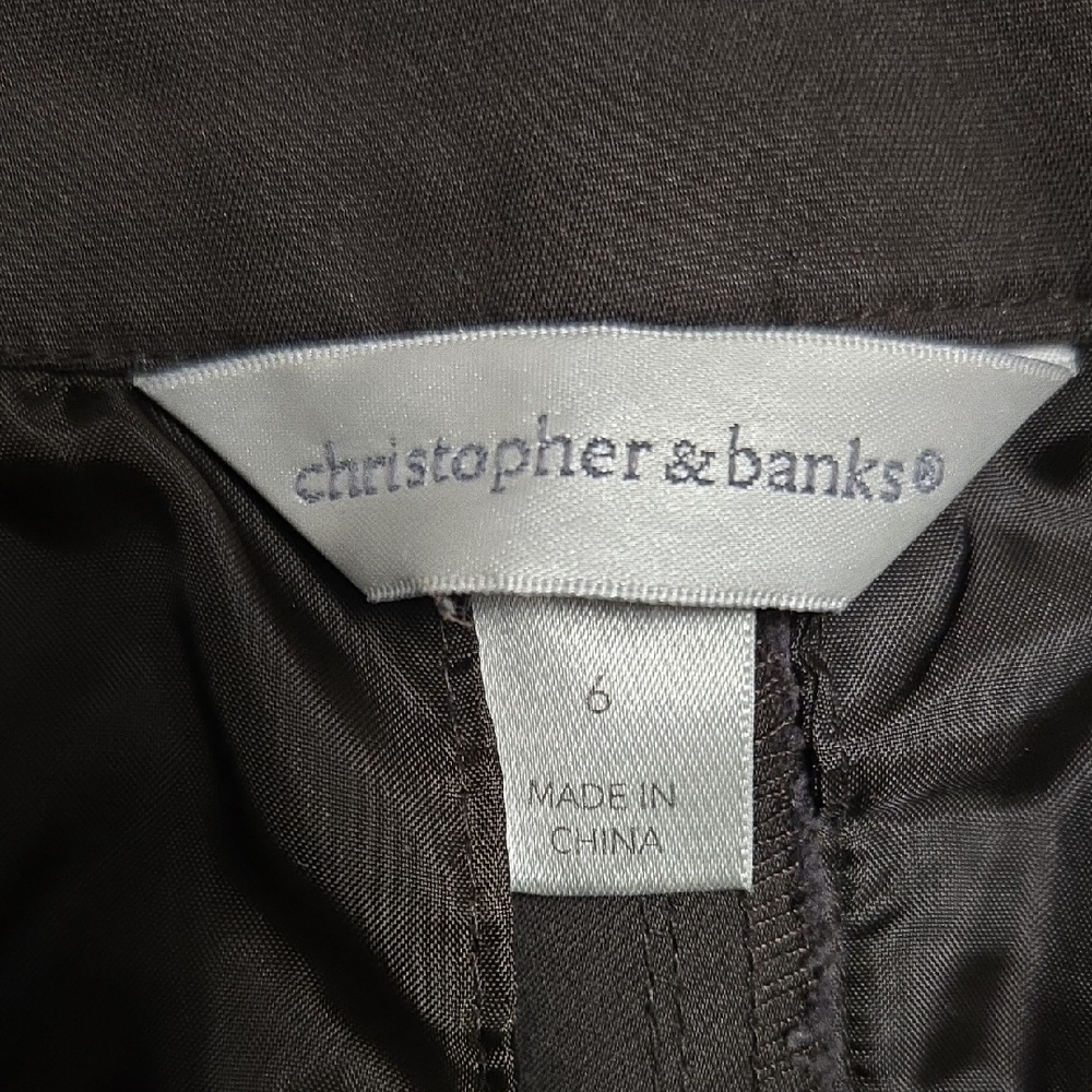 Christopher & Banks Women's Brown Dress Pants - Picture 2 of 9